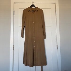 Banana Republic Long Sleeve Brown Dress